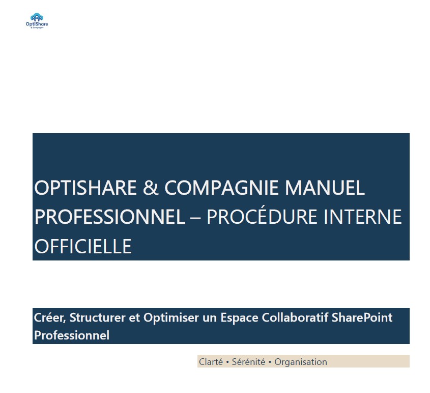 Création d'un espace SharePoint professionnel
